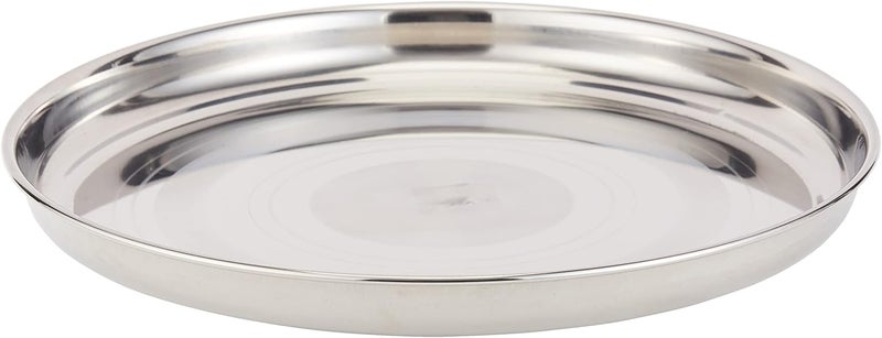 راج طبق من الستانلس ستيل فضي 41سم - Image 2