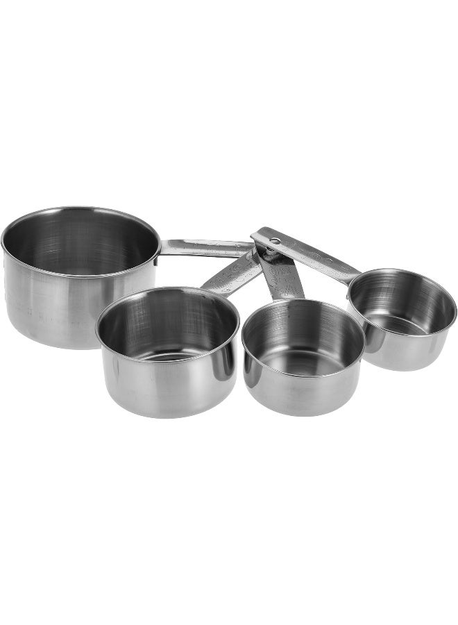 راج أكواب معيارية 4 قطع فضي Cup 1 (60), Cup 2 (80), Cup 3 (125), Cup 4 (250)ملليلتر - Image 1