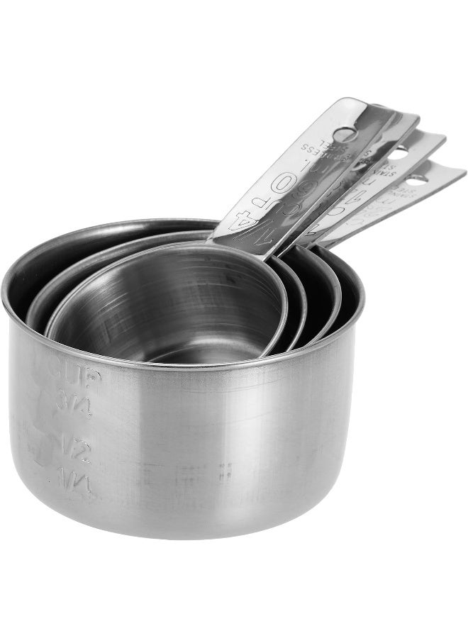 راج أكواب معيارية 4 قطع فضي Cup 1 (60), Cup 2 (80), Cup 3 (125), Cup 4 (250)ملليلتر - Image 3