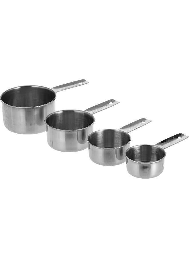 راج أكواب معيارية 4 قطع فضي Cup 1 (60), Cup 2 (80), Cup 3 (125), Cup 4 (250)ملليلتر - Image 2