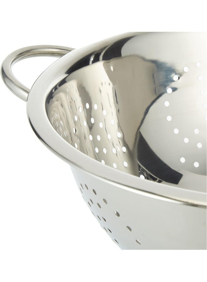 راج مصفاة مستديرة من الستانلس ستيل فضي 13x34سم - Image 3