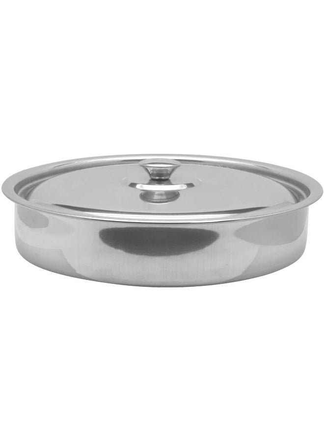 راج صينية فرن مستديرة فضي 40سم - Image 2