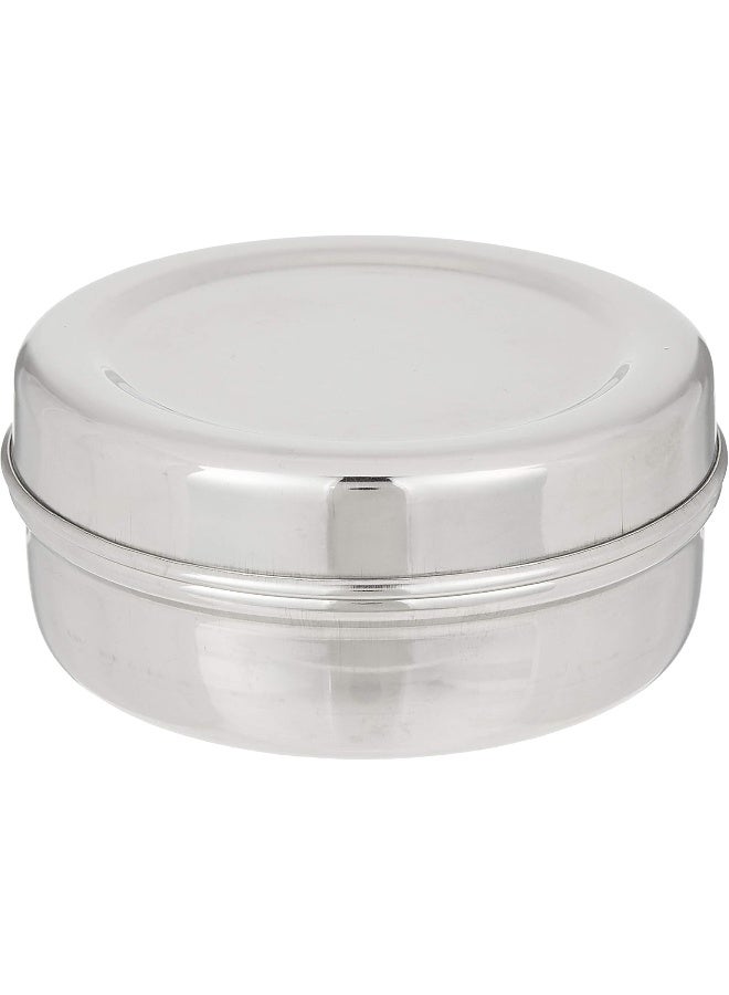 Raj Stainless Steel Storage Bowl 9 CM - PDD006, Nuts Bowl, Food Container, Serving Bowl, Lunch Box Silver 9x4.5cm - Image 1
