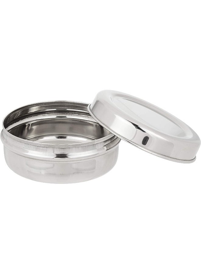 Raj Stainless Steel Storage Bowl 9 CM - PDD006, Nuts Bowl, Food Container, Serving Bowl, Lunch Box Silver 9x4.5cm - Image 2