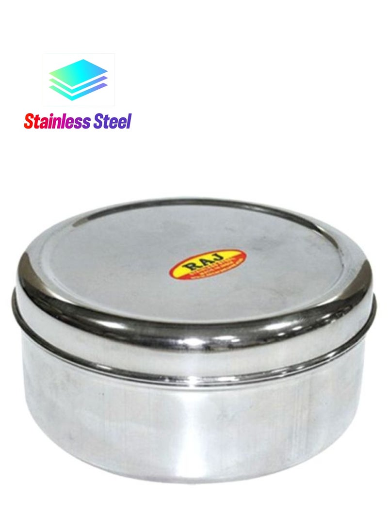 RAJ - Stainless Steel Food Container Silver 14.5x6.5cm - Image 1