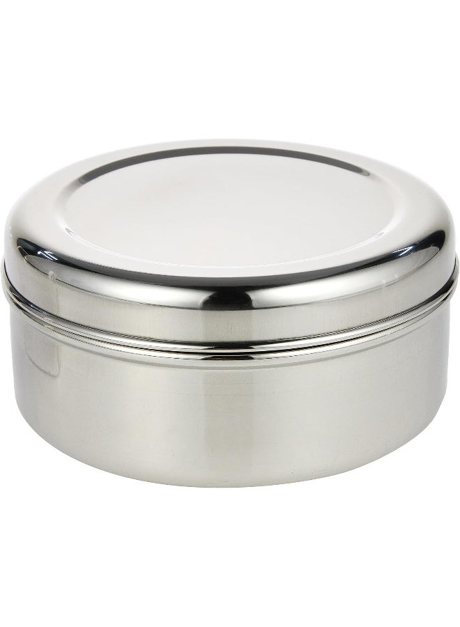 Raj Stainless Steel Storage Bowl 14.5 CM - PDD009, Nuts Bowl, Food Container, Serving Bowl, Lunch Box Silver 14.5x6.5cm - Image 1