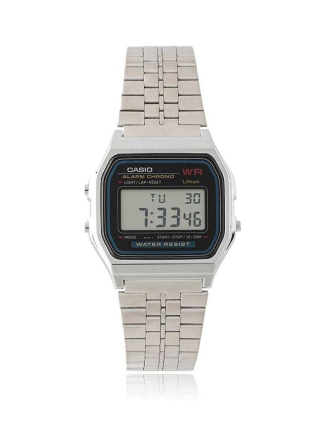 CASIO Men's Stainless Steel Digital Watch A159W-N1DF - 33 mm - Silver - Image 4