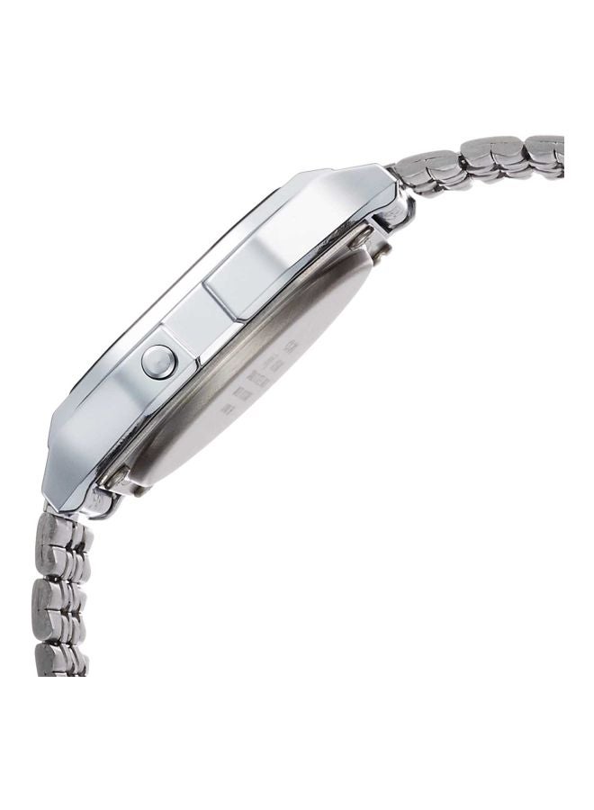 CASIO Men's Stainless Steel Digital Watch A159W-N1DF - 33 mm - Silver - Image 3