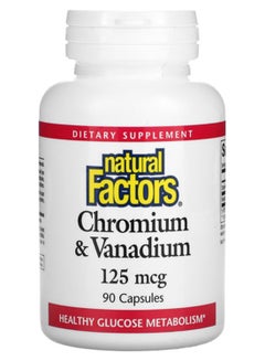 natural Factors Chromium And Vanadium 90 Capsules  - Image 1