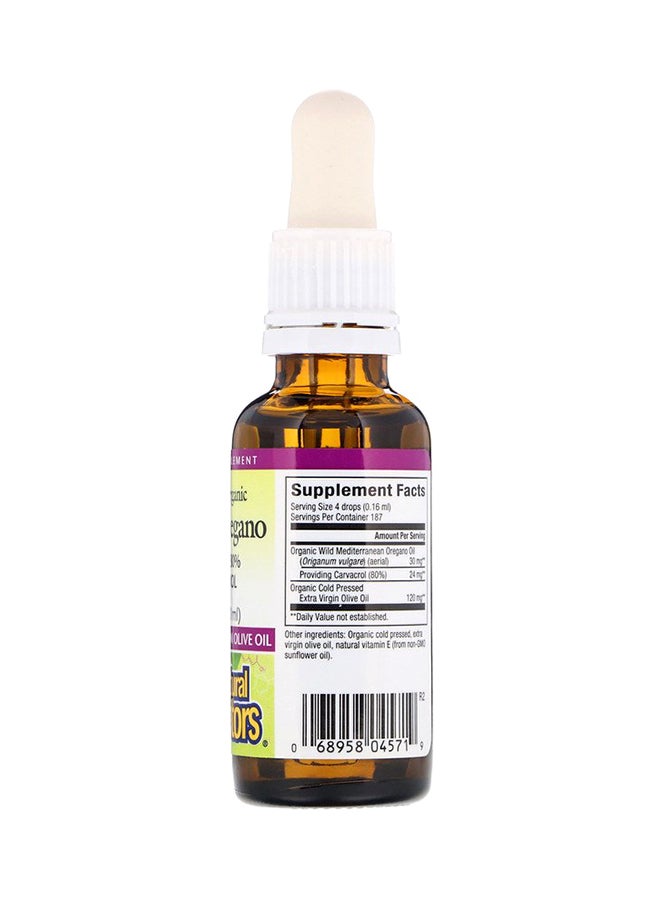 natural Factors Organic Oil Of Oregano - 30ml - Image 2