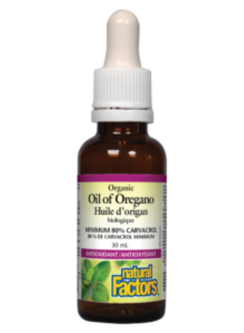 natural Factors Organic Oil Of Oregano - 30ml - Image 1