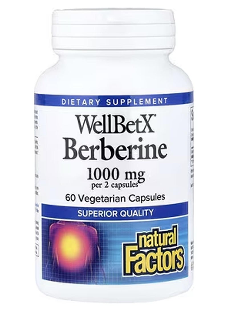 ناتشرال فاكتورز 60 كبسولة نباتية من بِربارين ويلبيت أكس - Image 1
