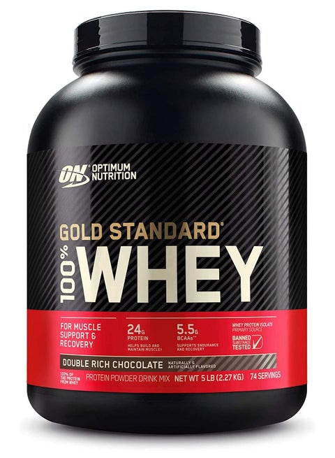 Gold Standard 100% Whey Protein Powder 5 Lbs Double Rich Chocolate
