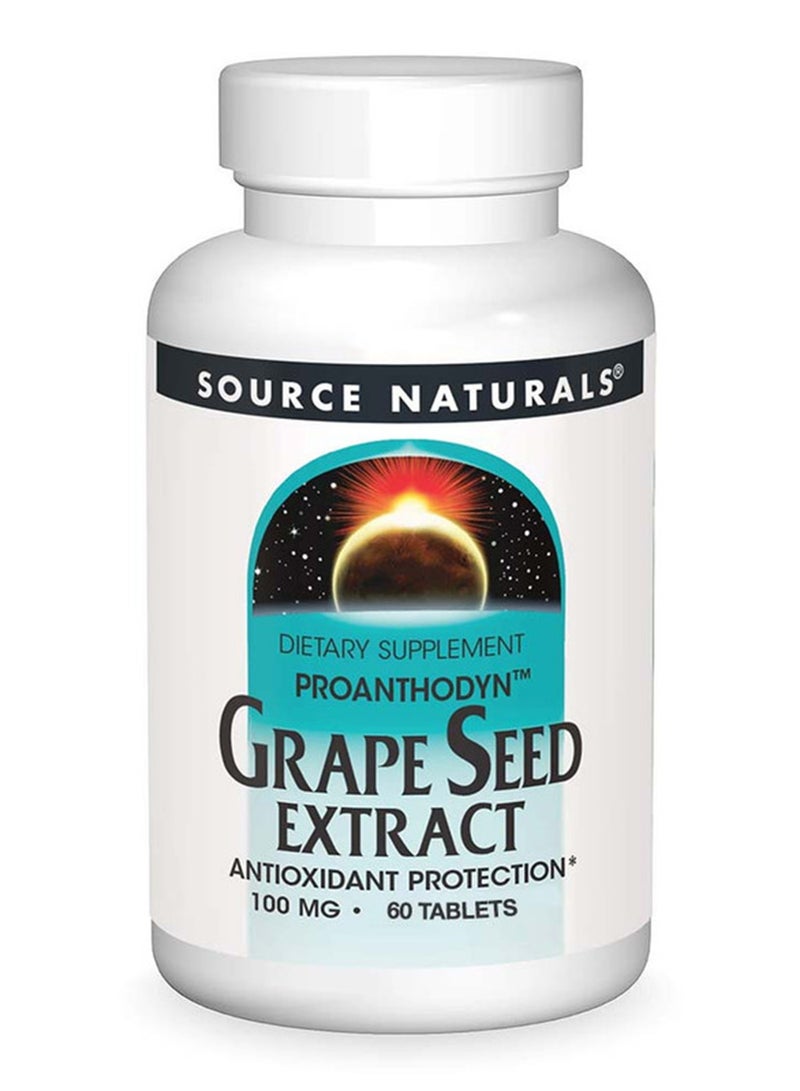 Source Naturals - Grape Seed Extract 60 Tablets - Image 1