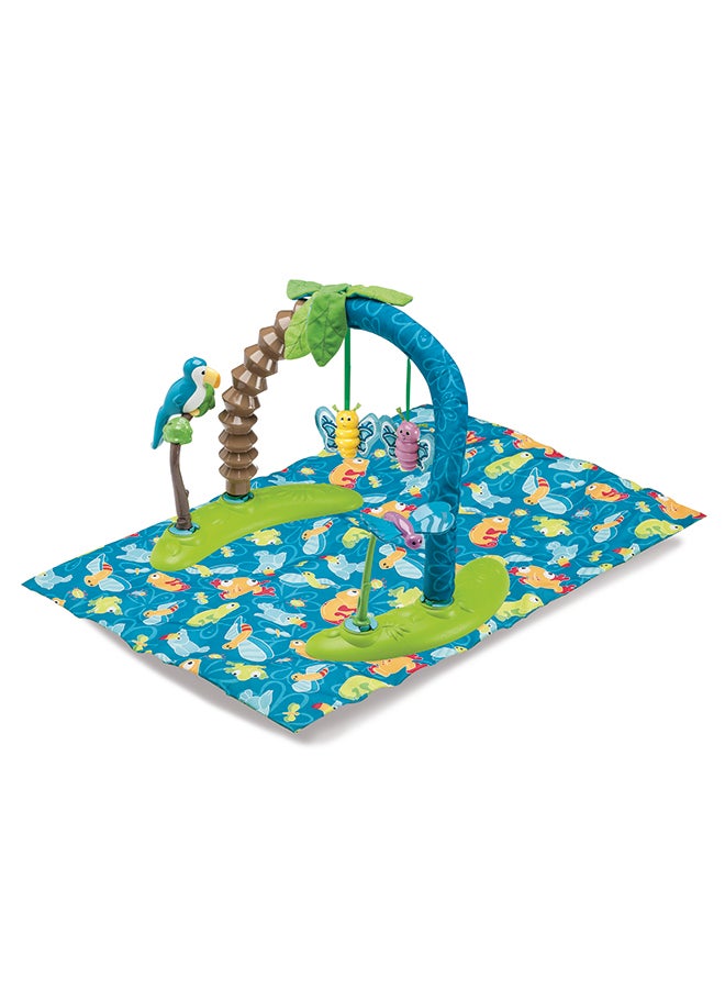 Exersaucer Life In The Amazon Triple Fun Bouncing Activity Saucer - Green