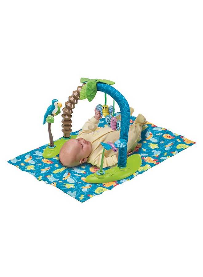 Exersaucer Life In The Amazon Triple Fun Bouncing Activity Saucer - Green