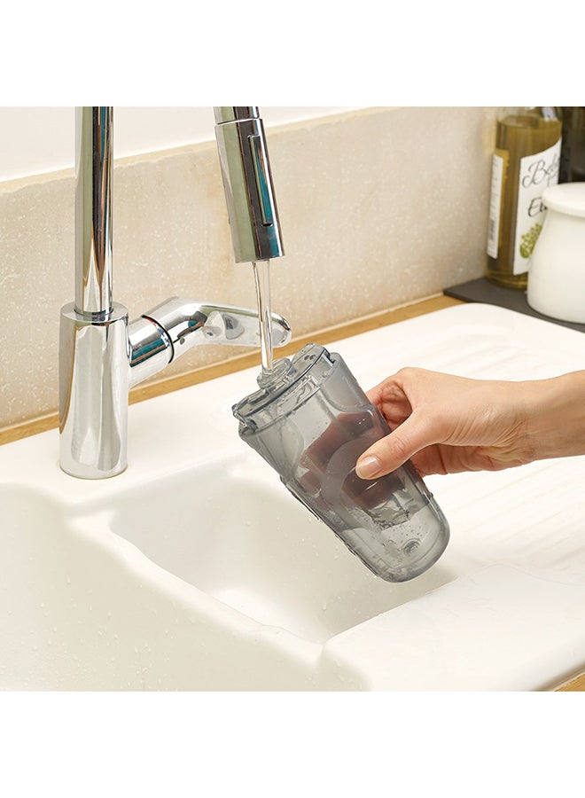 بلاك اند ديكر ممسحة بخار، بخار فائق التسخين، وسادة ميكروفايبر، تسخين خلال 30 ثانية، مدة تشغيل 14 دقيقة، خالية  المواد الكيميائية، آة لجميع أنواع الأرضيات المغلقة، صديقة للبيئة، 1300 W FSM1605-B5 رمادي / أبيض - Image 5