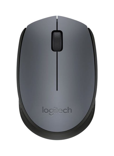 Logitech M170 Wireless USB Mouse, 2.4GHz Wireless Technology, Optical Tracking, Up to 10m Wireless Range, Grey/Black