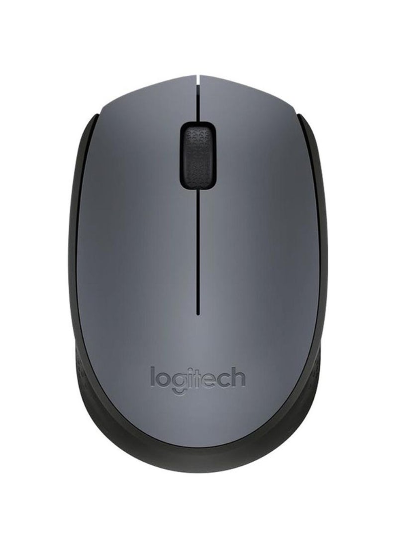 Logitech M170 Wireless USB Mouse, 2.4GHz Wireless Technology, Optical Tracking, Up to 10m Wireless Range, Grey/Black - Image 1