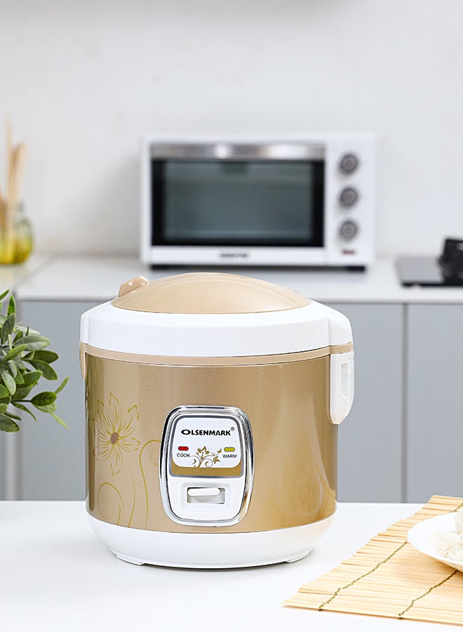 3-in-1 Rice Cooker with Non-Stick Inner Pot, Cook, Steam & Keep Warm Functions,  Keeps Rice Warm for Up to 8 Hours, Easy to Clean, Durable and Tougher Outer Body 1.2 L 400 W OMRC2121NV Brown - pnsku/N12423463A/45/_/1731932362/9b3f0b24-7793-4966-b75b-c860c01265df