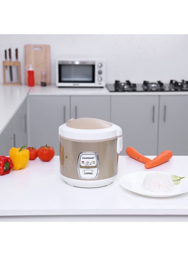 أولسنمارك - موقد لطهي الأرز 3 في 1 1.5 L 500 W OMRC2121H بني - Image 1
