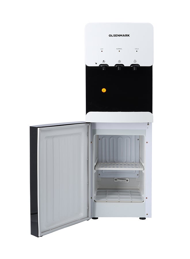 Olsenmark - Water Dispenser with Refrigerator, Hot- Cold- Warm Function, OMWD1629 , Cold Temperature: 6-10C - Hot Temperature: <95C - ABS + Iron Side Panel - Heating Power 500W OMWD1629 White - Image 1