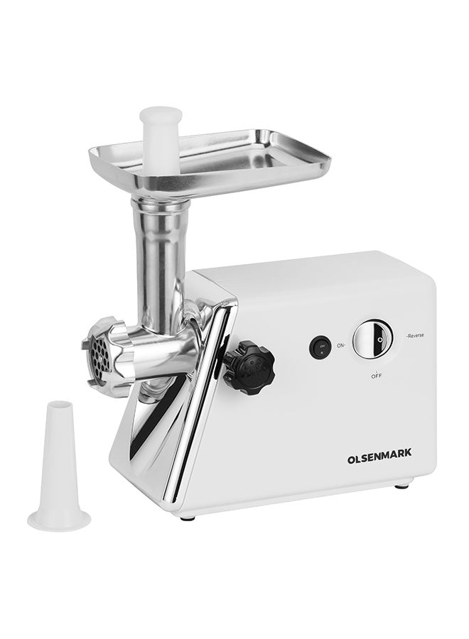 أولسنمارك مفرمة لحم محمولة 800 W OMMG2110 أبيض/فضي - Image 1