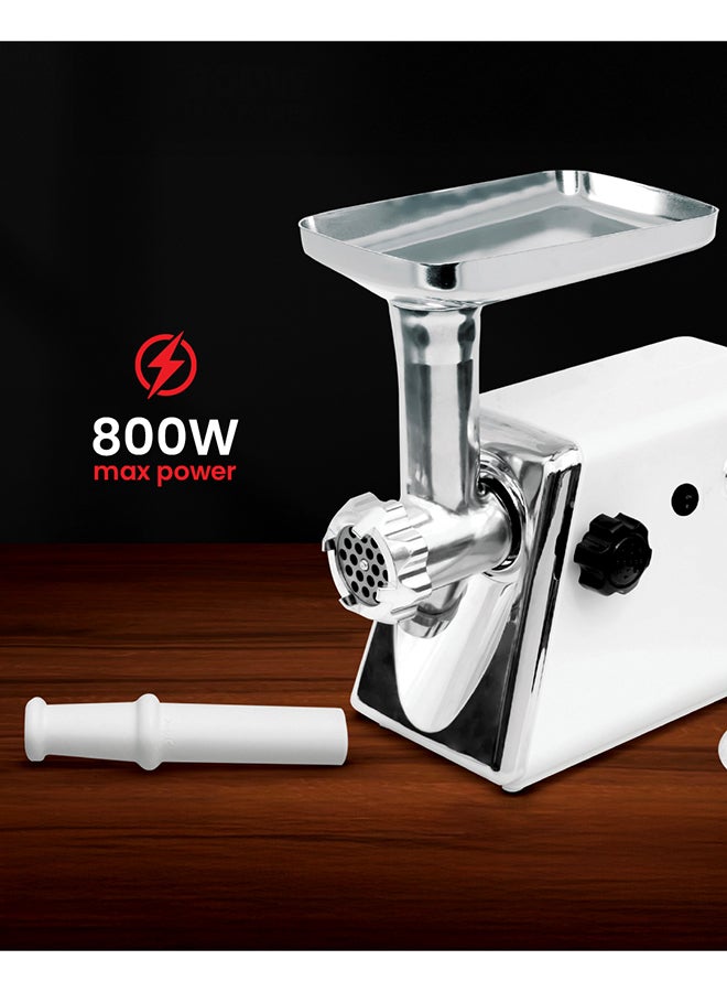 أولسنمارك مفرمة لحم محمولة 800 W OMMG2110 أبيض/فضي - Image 3