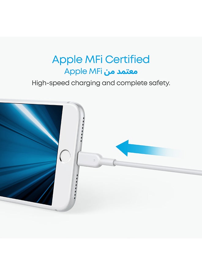 Anker Powerline Ii LightningCable (3Ft), Probably The World'S Most Durable Cable, Mfi Certified For iPhone 14/14 Plus/14 Pro/14 Pro Max/13/12/11/X Series White  - Image 5