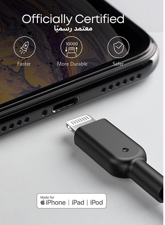 Powerline Ii LightningCable (3Ft), Probably The World'S Most Durable Cable, Mfi Certified For iPhone 14/14 Plus/14 Pro/14 Pro Max/13/12/11/X Series White