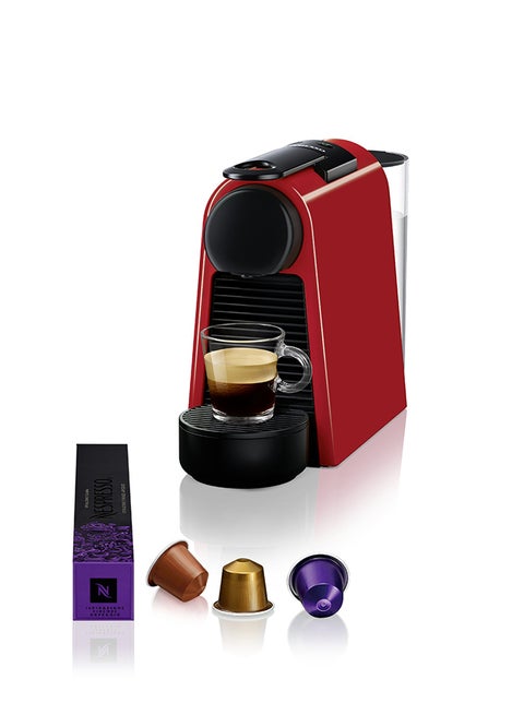 Essenza Mini Coffee Machine By Nespresso, Red, 0.6L, (UAE Version) 0.6 L 1310 W D30-ME-RE-NE2 Red