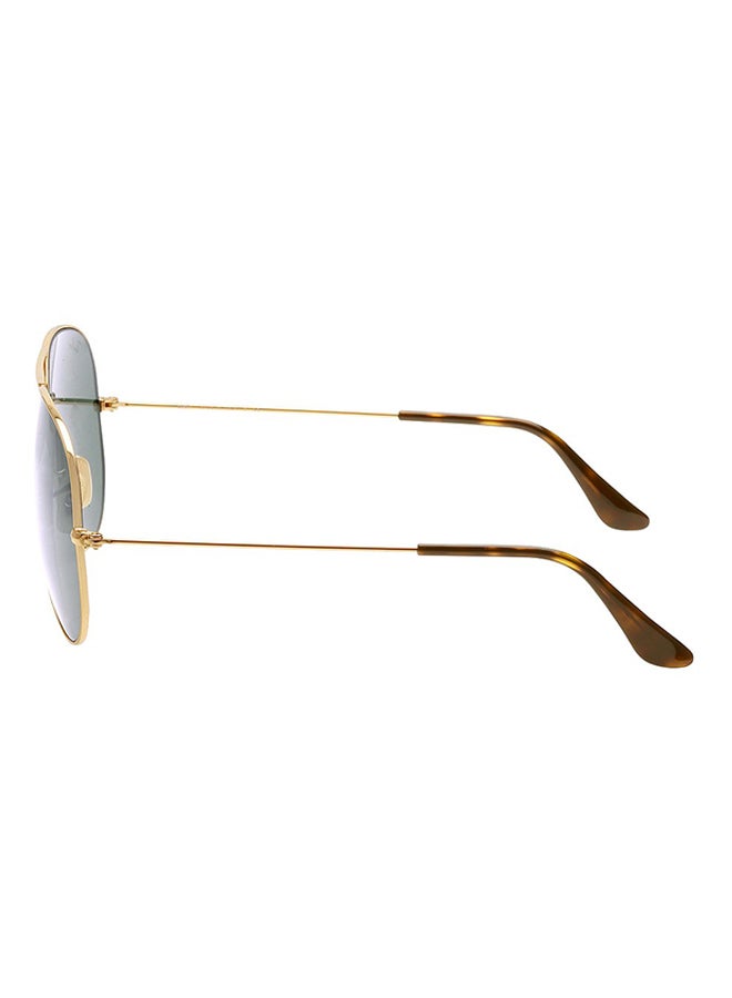 راي بان نظارة شمسية بإطار آفياتور وبعدساتٍ كاملة الحواف - طراز RB3025 - حجم العدسة: 62 مم - ذهبي للرجال - Image 4