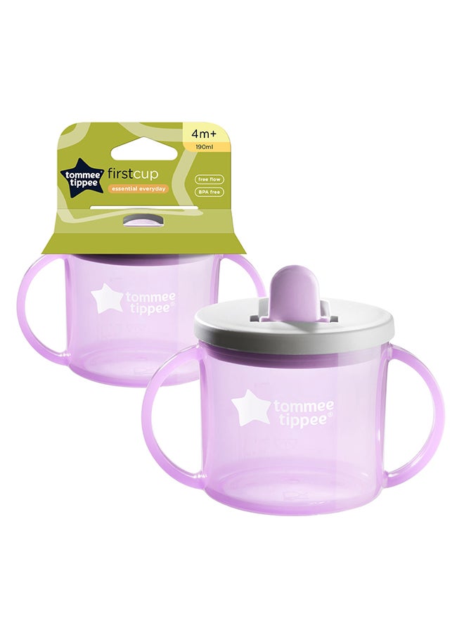 tommee tippee - Easiflow 360 Lip Activated Trainer Cup With Easy-Grip Handles Leak-Proof Dentist Recommended 190 ml, 4 Months+ - Assorted - Image 1
