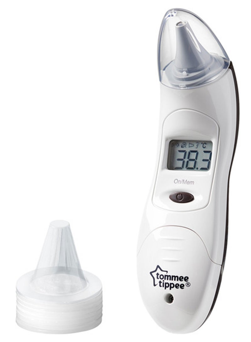 tommee tippee - Closer To Nature Digital Ear Thermometer With LED Display For 0 Months+ White - Image 1