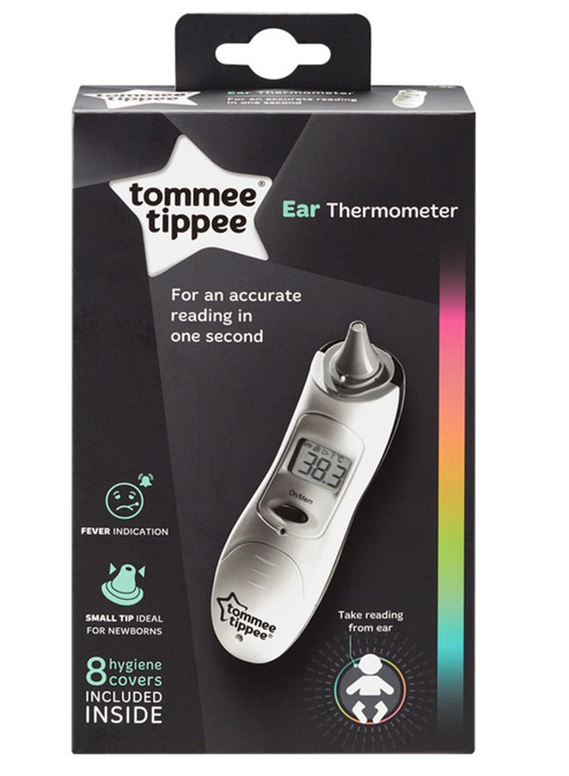 tommee tippee - Closer To Nature Digital Ear Thermometer With LED Display For 0 Months+ White - Image 1