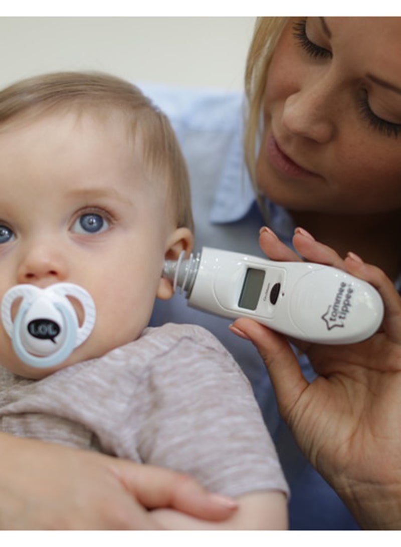 tommee tippee - Closer To Nature Digital Ear Thermometer With LED Display For 0 Months+ White - Image 1