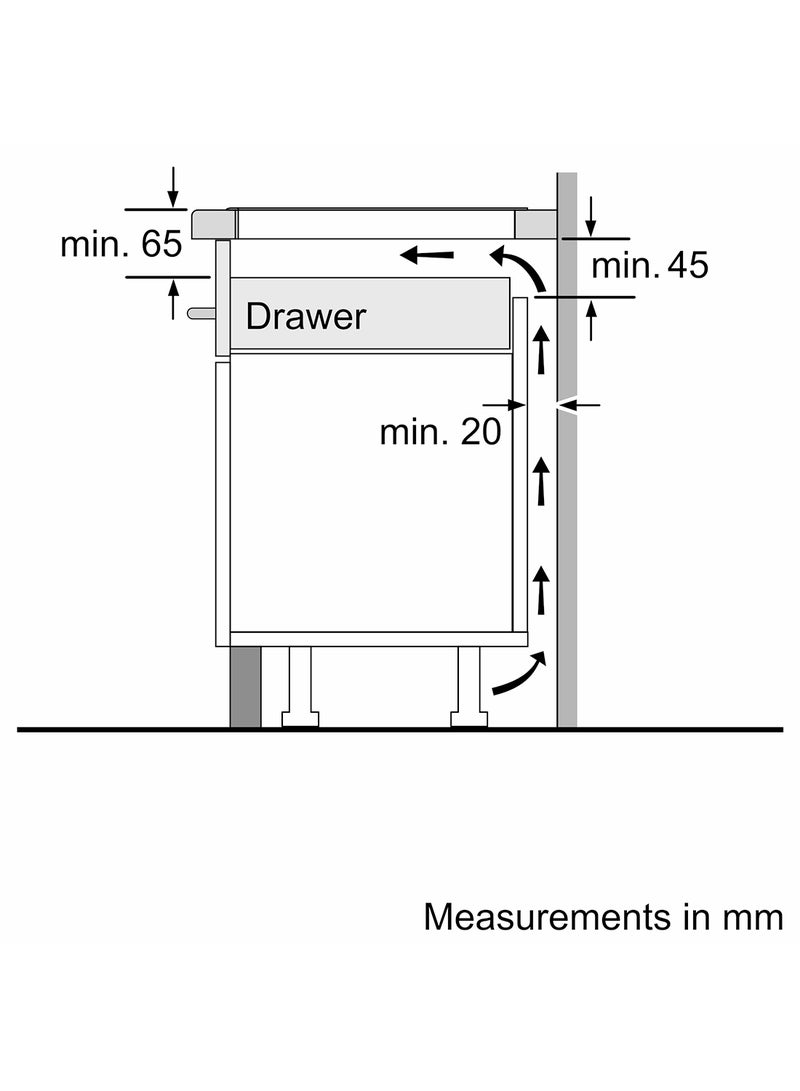 BOSCH Flex Induction Hob with DirectSelect Premium, 90 cm For Flexible Cooking PXX975DC1E Black - Image 5