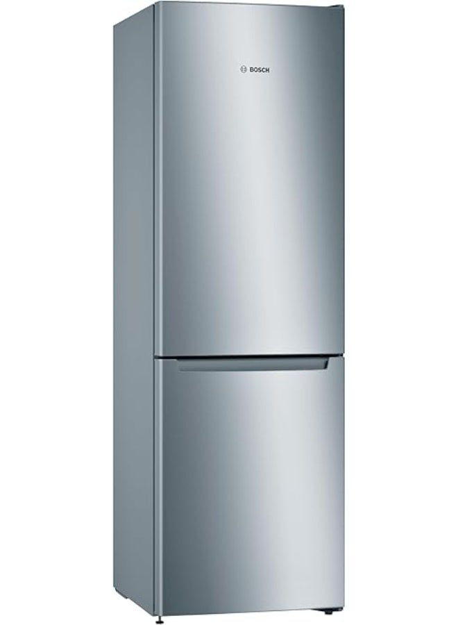 BOSCH 329 L Gross and 302 L Net Capacity Refrigerator With Bottom Freezer, Series 2,No Frost, Multi-Airflow System, KGN36NL30M Silver KGN36NL30M Silver - Image 2