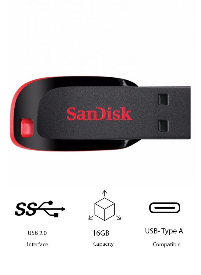 سانديسك فلاش درايف كروزر بليد بمنفذ USB 2.0 16 GB  - Image 1