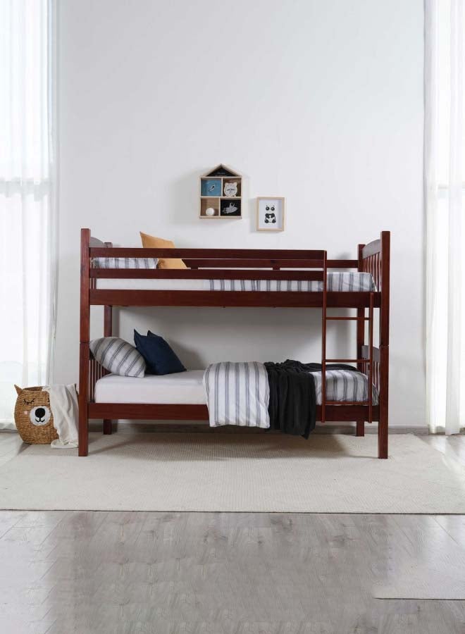 بان هوم  سرير كيرا بطابقين للأطفال بني 214x156x99سم - Image 1