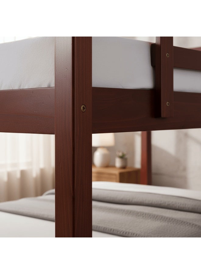 Pan Home KERA KIDS BUNK BED 90X200 CM Brown 214x156x99cm - Image 4