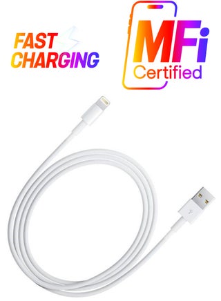 USB Data Sync Charger Cable For Apple iPhone 5, iPhone 7 White - pnsku/N12697604A/45/_/1738266300/bfbbd062-17ca-4976-8f9a-621413c05689