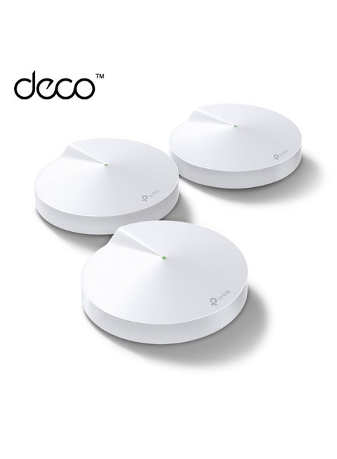 Deco Whole Home Mesh WiFi System(Deco M5) –Up to 5,500 sq. ft. Whole Home Coverage and 100+ Devices,WiFi Router/Extender Replacement, Anitivirus, 3-pack White