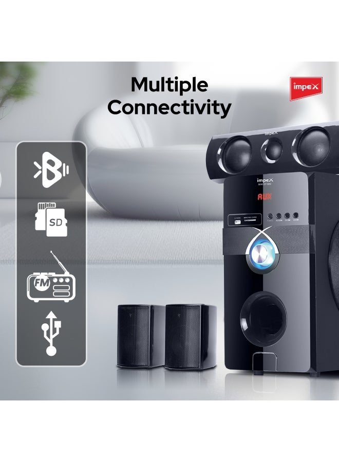 Impex - 5.1Ch Multimedia Speaker System HT 5106 Black - Image 1