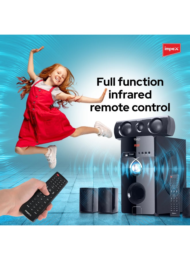 Impex - 5.1Ch Multimedia Speaker System HT 5106 Black - Image 1