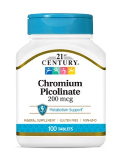 21st CENTURY 21st Century Chromium Picolinate 200 Mcg, 100 Tablets  - Image 1