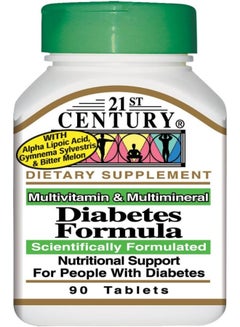 21st CENTURY Diabetic Support Formula - 90 Tablets  - Image 3