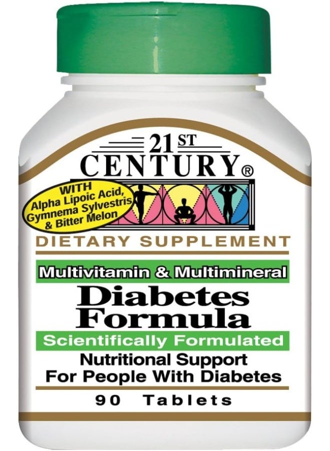 21st CENTURY - Diabetic Support Formula - 90 Tablets - Image 1