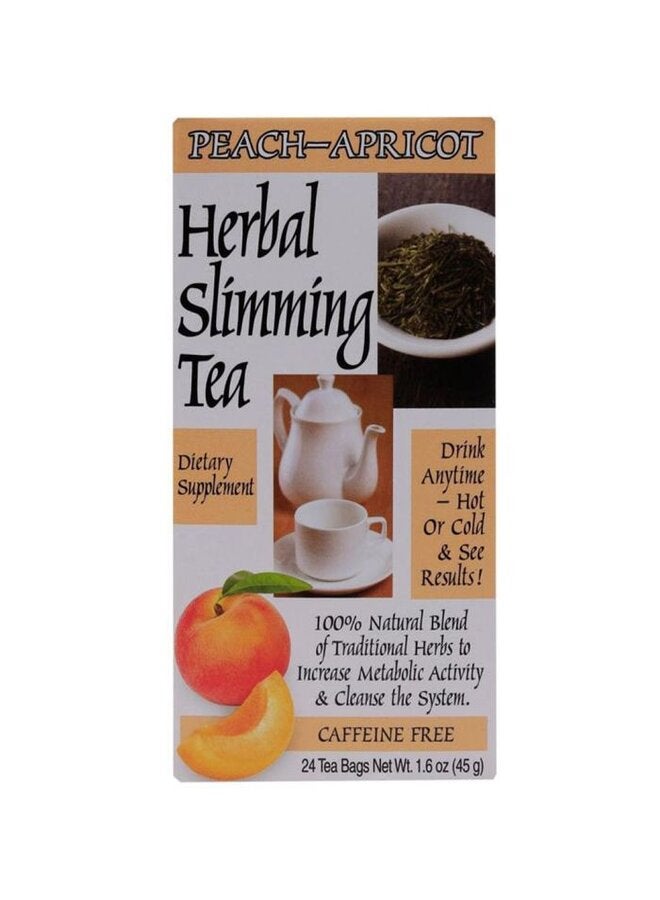 Herbal Slimming Peach-Apricot Tea 24 Tea Bags 1.6 Oz (45 G) - pnsku/N12739651A/45/_/1737026948/929afda2-329f-49c2-af62-5dd2ce580444