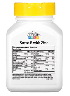21st CENTURY Stress B With Zinc 66 Tabs  - Image 2